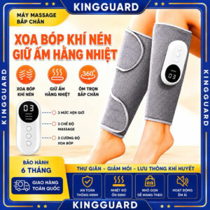 Máy Massage Bắp Chân Khí Nén giữ ấm 3 chế độ, massage khí nén, sạc Type-C, giảm mỏi cơ, hỗ trợ lưu thông máu, thiết kế không dây tiện lợi.