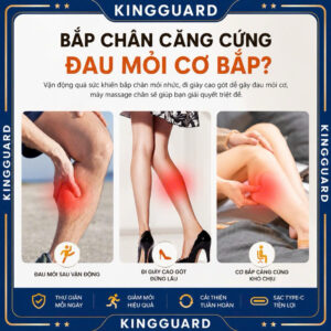 Máy Massage Bắp Chân Khí Nén hỗ trợ giảm đau mỏi bắp chân, massage thư giãn, cải thiện tuần hoàn máu, giữ ấm và sạc Type-C tiện lợi.